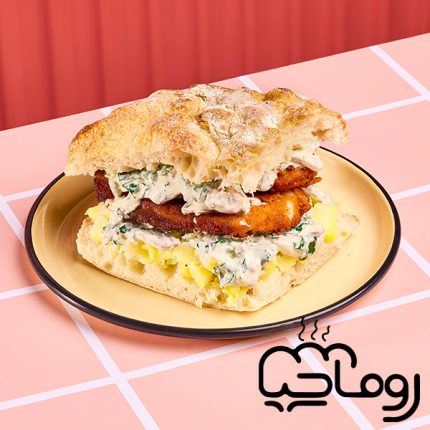 ساندویچ شنیسل مرغ میلان